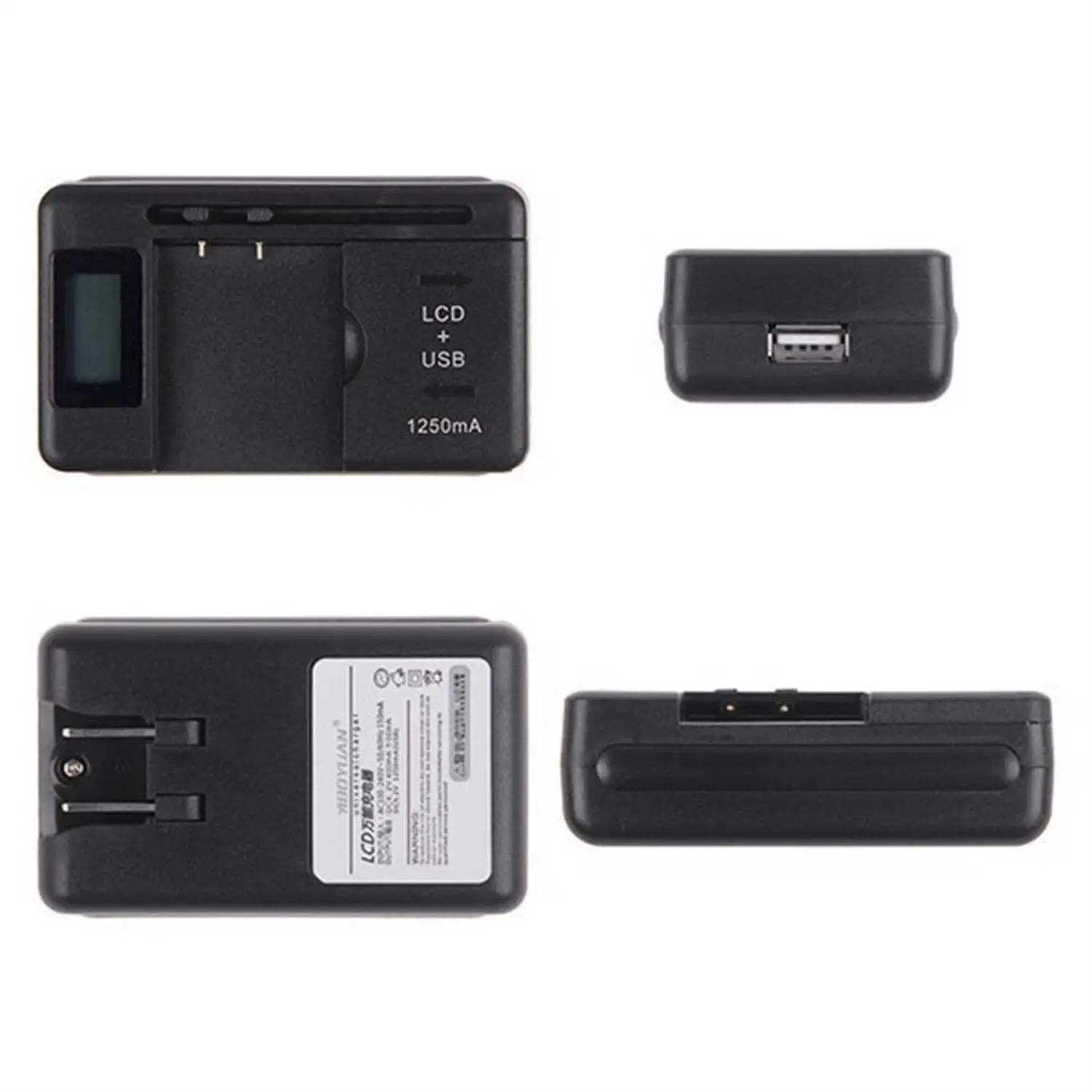 General Charger LCD Display Smart USB DC 4.35V Fast With indication function Black Lithium battery | Мобильные телефоны и