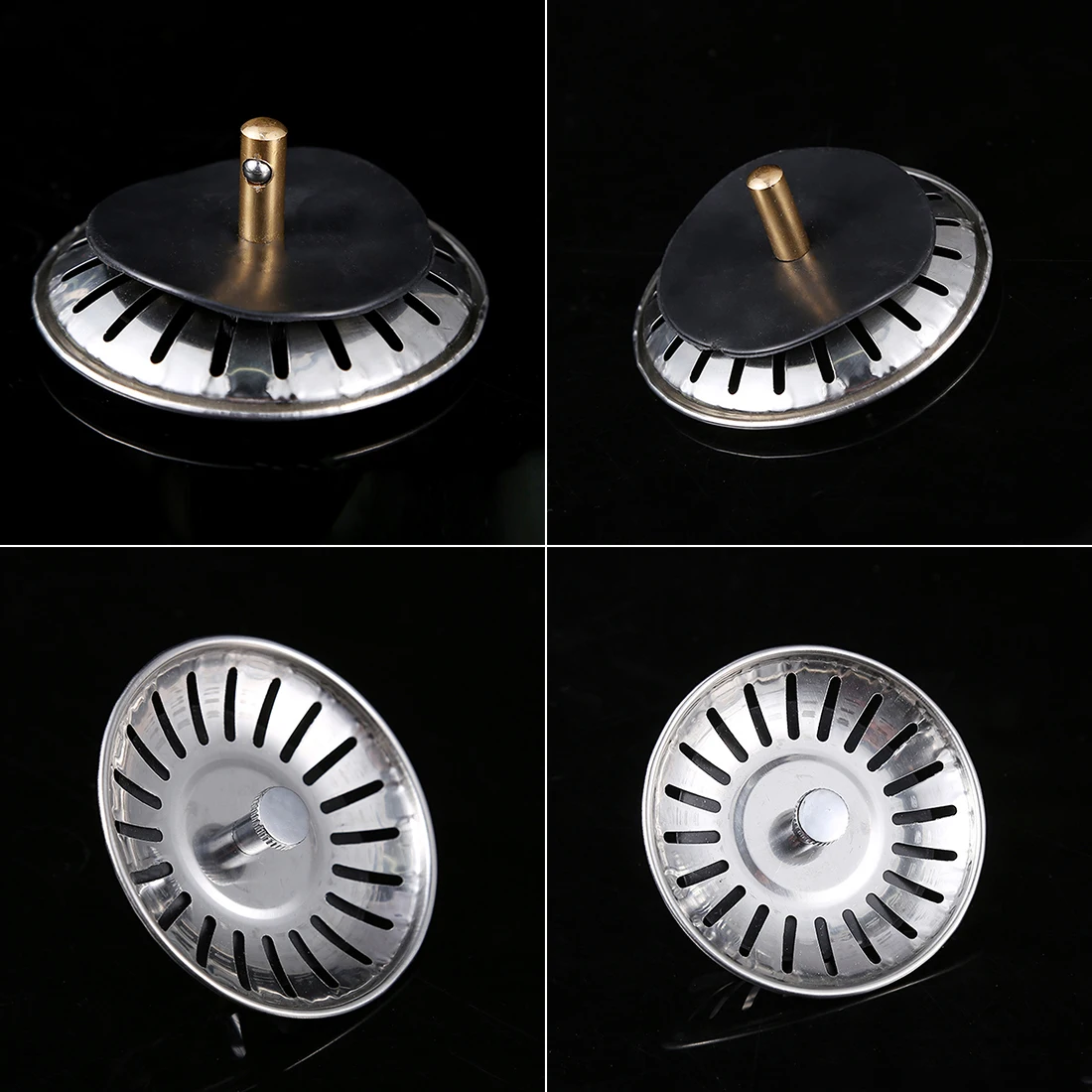 

Kitchen Waste Stainless Steel Sink Strainer Plug Drain Filter Stopper Basket Drainer 7.8cm Diameter