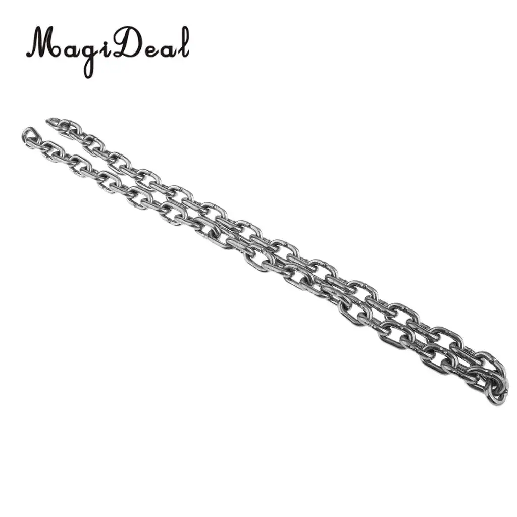 

MagiDeal Reliable High Quality Stainless Steel 316 Anchor Chain by 950mm Long for Marine Boats 6MM Kayak Canoe Boating Dinghy