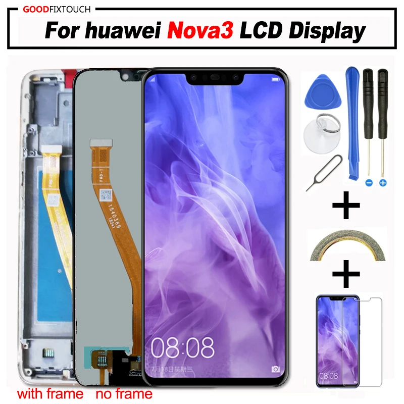 Оригинальный ЖК дисплей для HUAWEI Nova 3 сенсорный экран Замена 3i Nova3 3e запасные