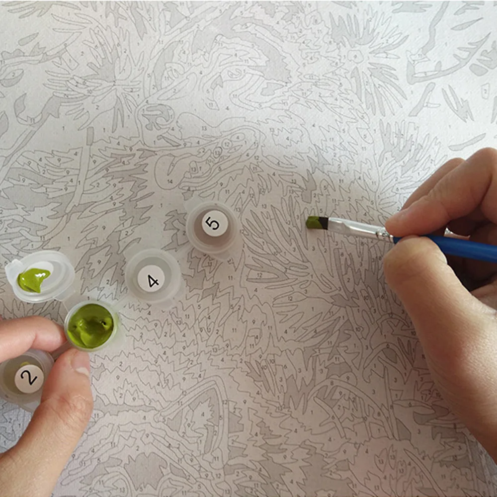 Цифровая картина маслом сделай сам декоративный постер на холсте без рамки для