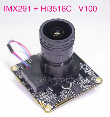 F0.95 объектив IPC (1080P) 1/2.8 "STARVIS IMX291 CMOS + Hi3516C V100 CCTV IP-камера Модуль платы блока программного управления + кабель LAN + IRC