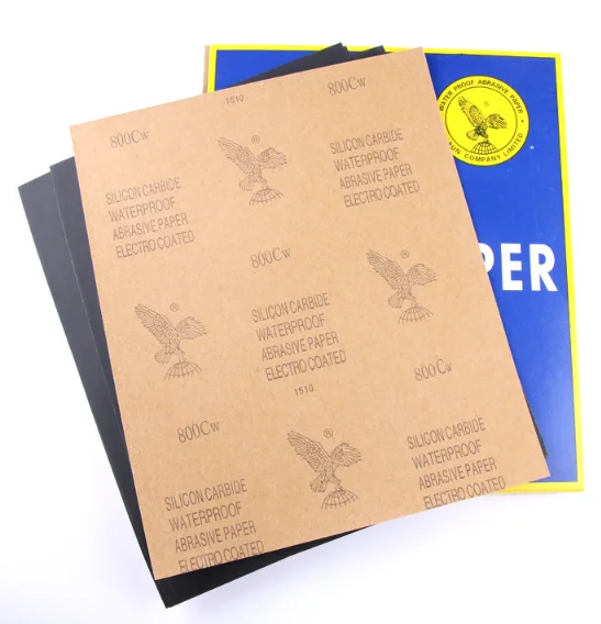 2 листа наждачная бумага водостойкая абразивная Песочная силиконовый карбид