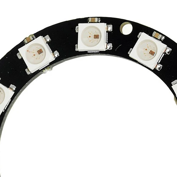 Цифровой светодиод Ws2812 Ring RGB 5050 LED интегрированный драйвер совместимый 12 LEDs-D50Mm |