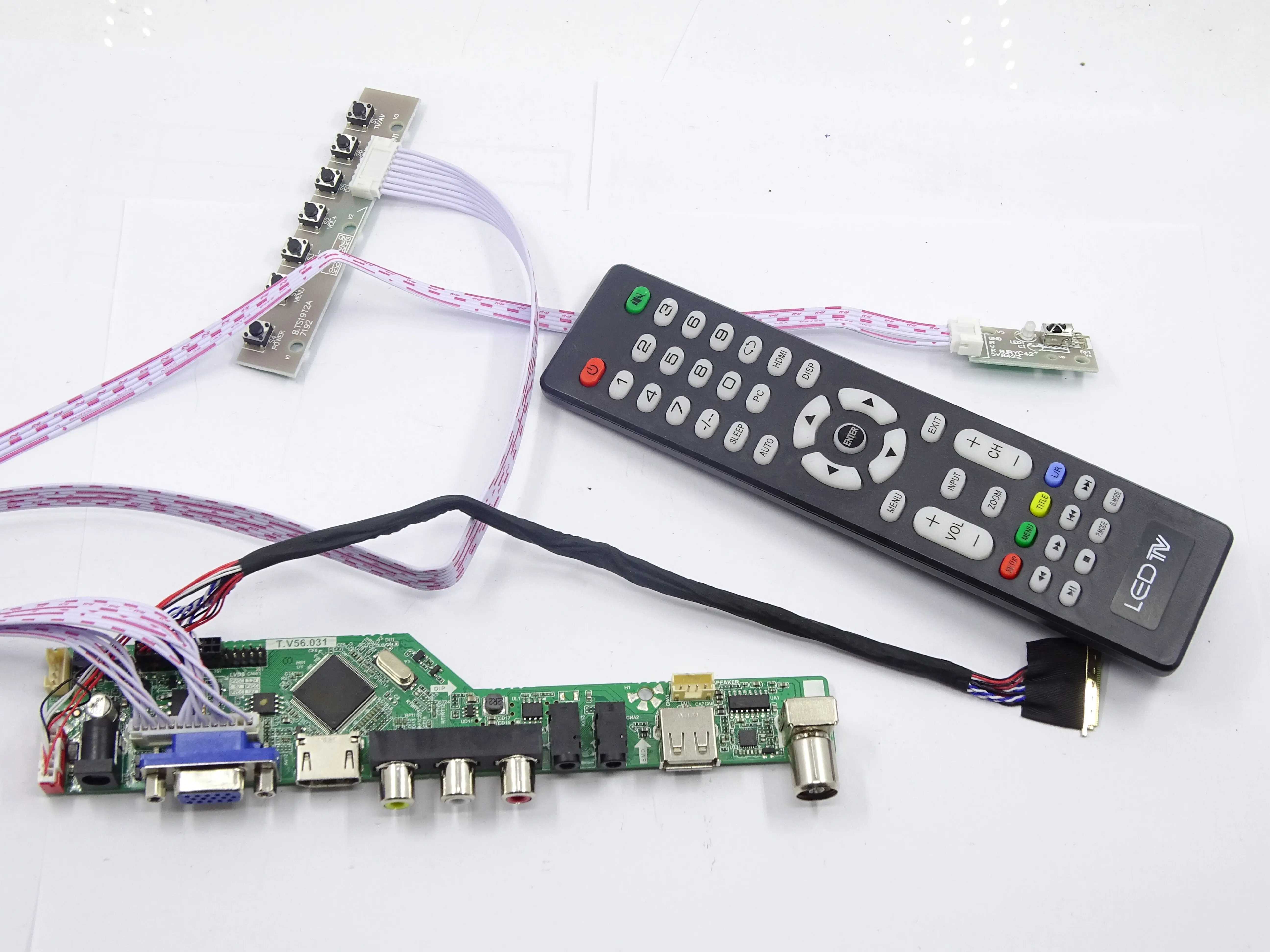 VGA AV ЖК-дисплей светодиодный ТВ HDMI USB плата контроллера комплект для 15 6 &quotLTN156AT05-H07
