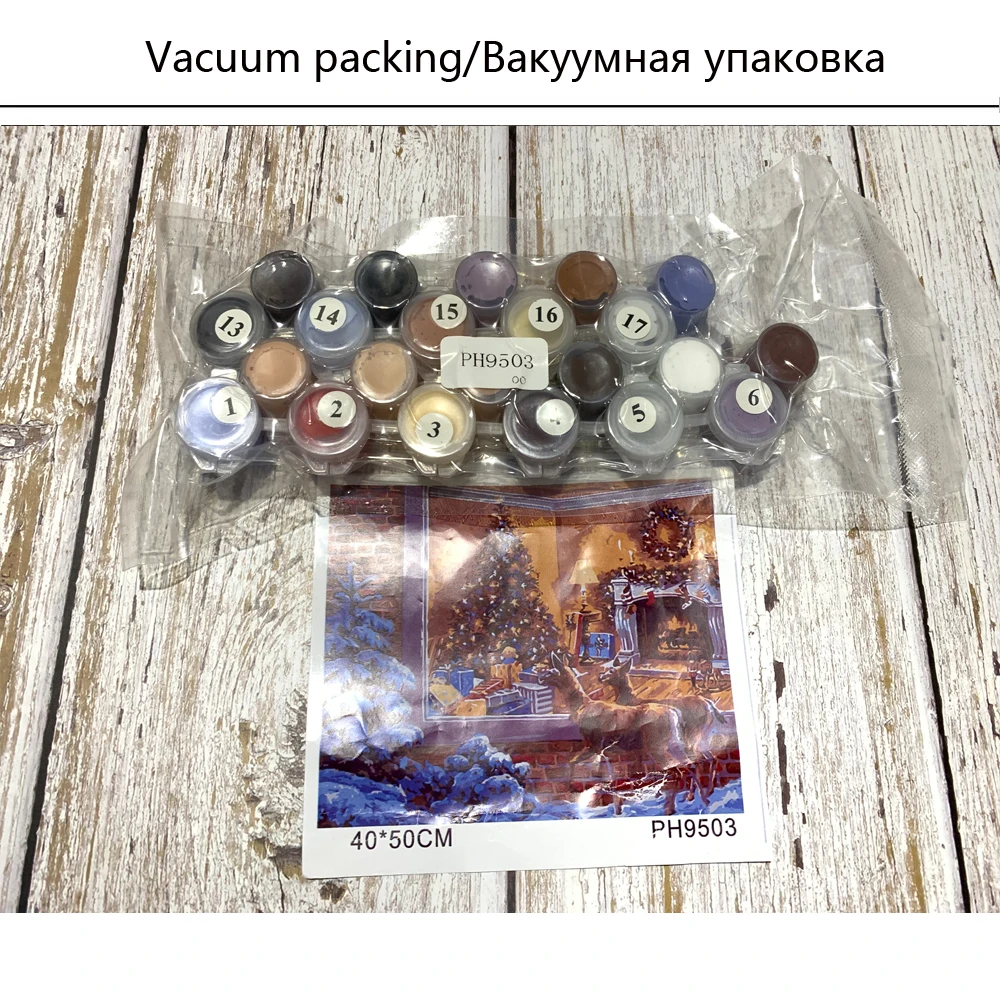 Раскрашивание по номерам рамки картины Домашний декор холст живопись украшения