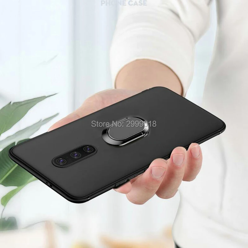 Силиконовый чехол для OnePlus 6T 6 5T 5 3T 7 магнитный автомобильный с кольцом пальца