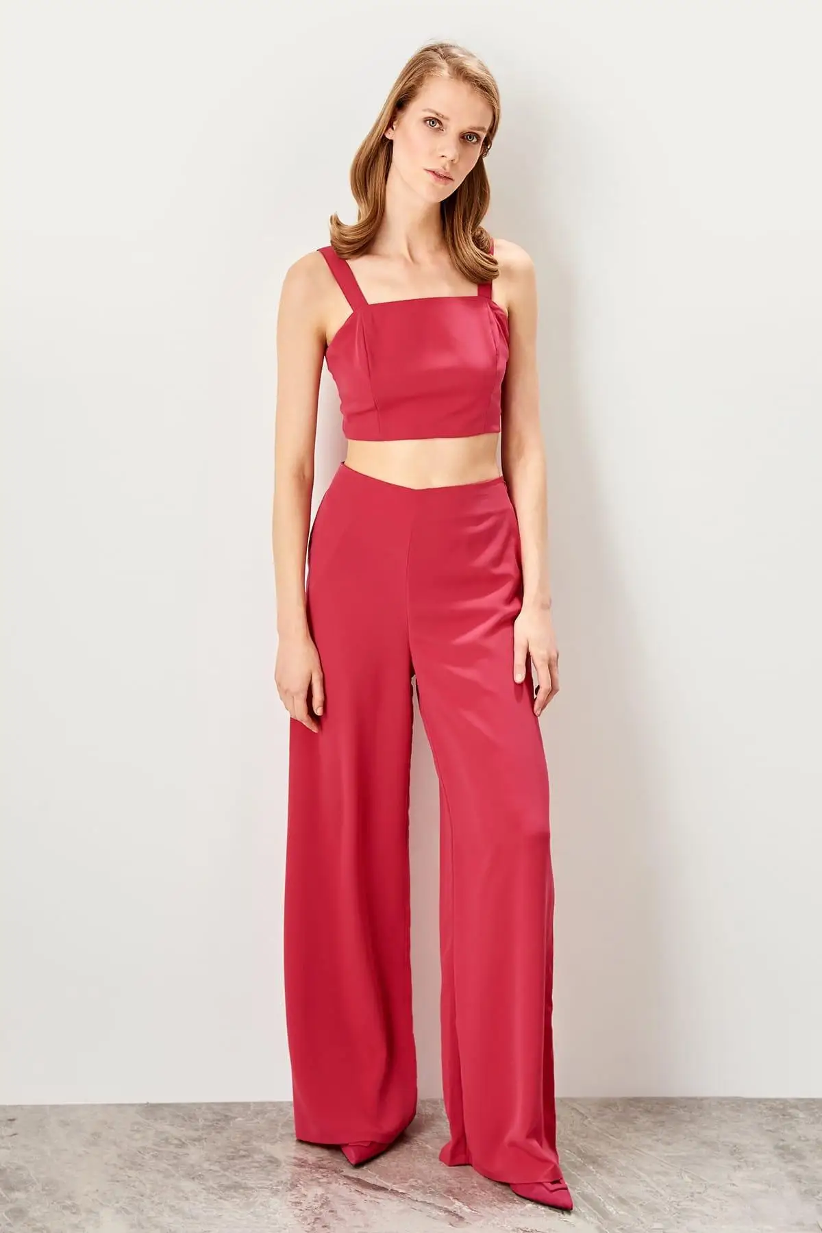 Trendyol розовые брюки с рисунком TWOSS19EH0110|Брюки| |