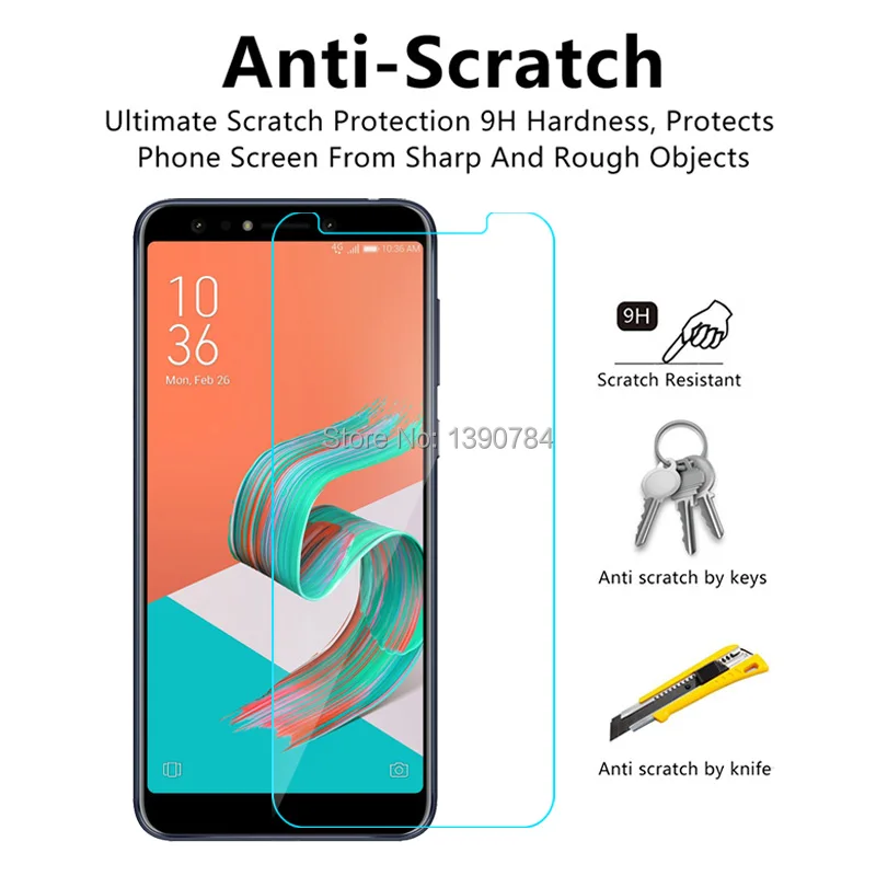 2 шт 2.5D Закаленное стекло для Asus ZenFone 5 Lite ZC600KL Защита экрана 5Q 6 &quotЗащитная