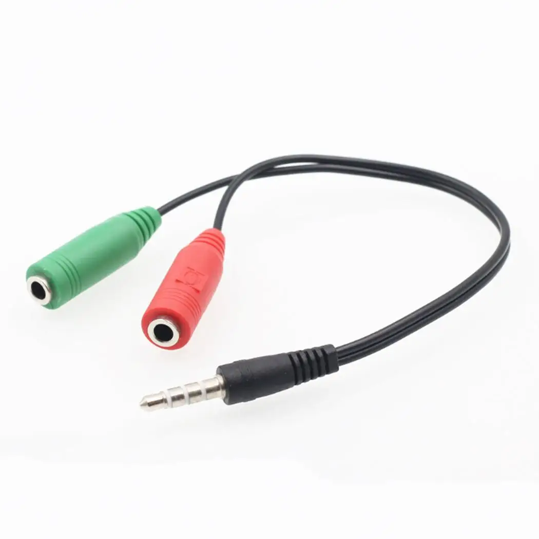 Универсальный Алюминий сплав 3 5 мм 4 полюс аудио сплиттер 8g мужской моды и