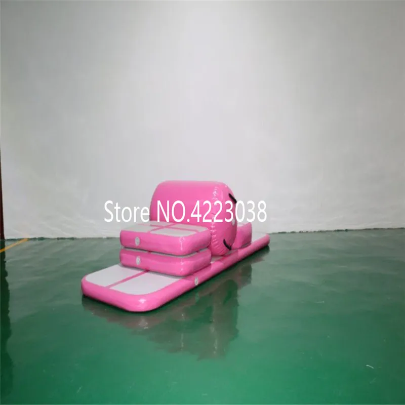 Продажа Бесплатная доставка, набор (4 воздушных гусеницы + 1 ролик + 1 насос), надувная воздушная гусеница, водный батут, воздушная гусеница, гимнастиче...