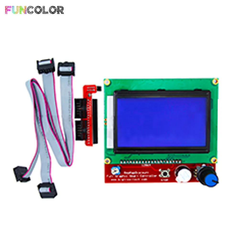Funcolor ЖК дисплей Смарт материнская плата RAMPS1.4 Дисплей монитор синий Экран