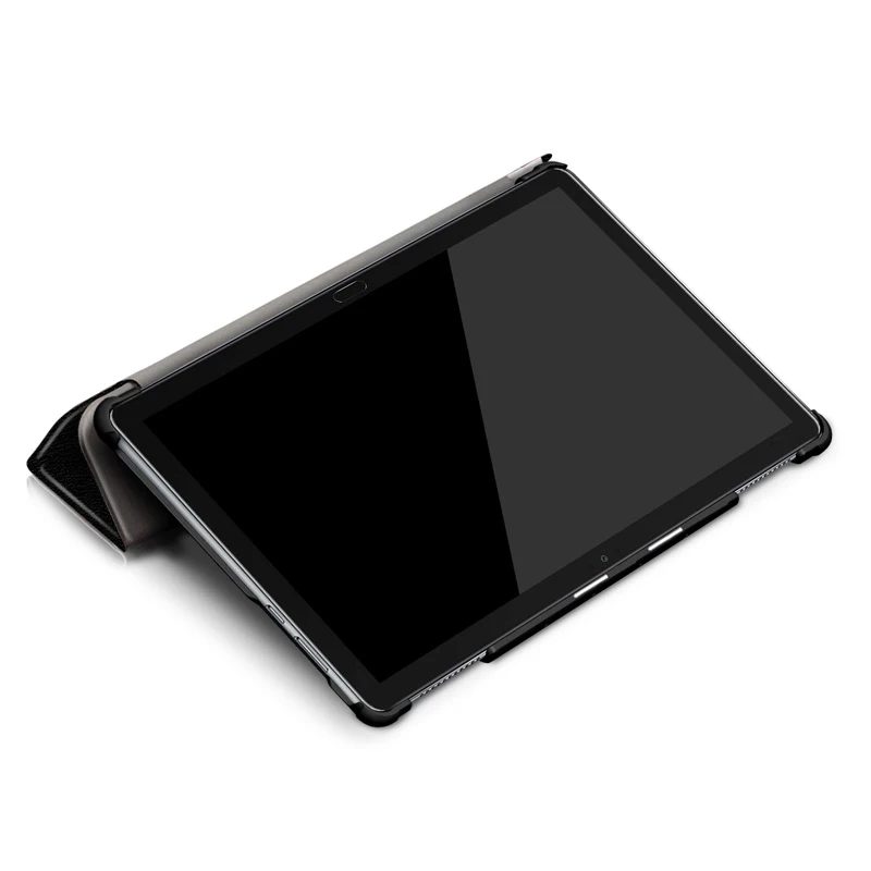 New 10.1 Inch For Huawei Mediapad M5 lite 10/M5 Smart Tablet Leather Case Magnetic Silk Texture Slip-resistant Protective Cover |