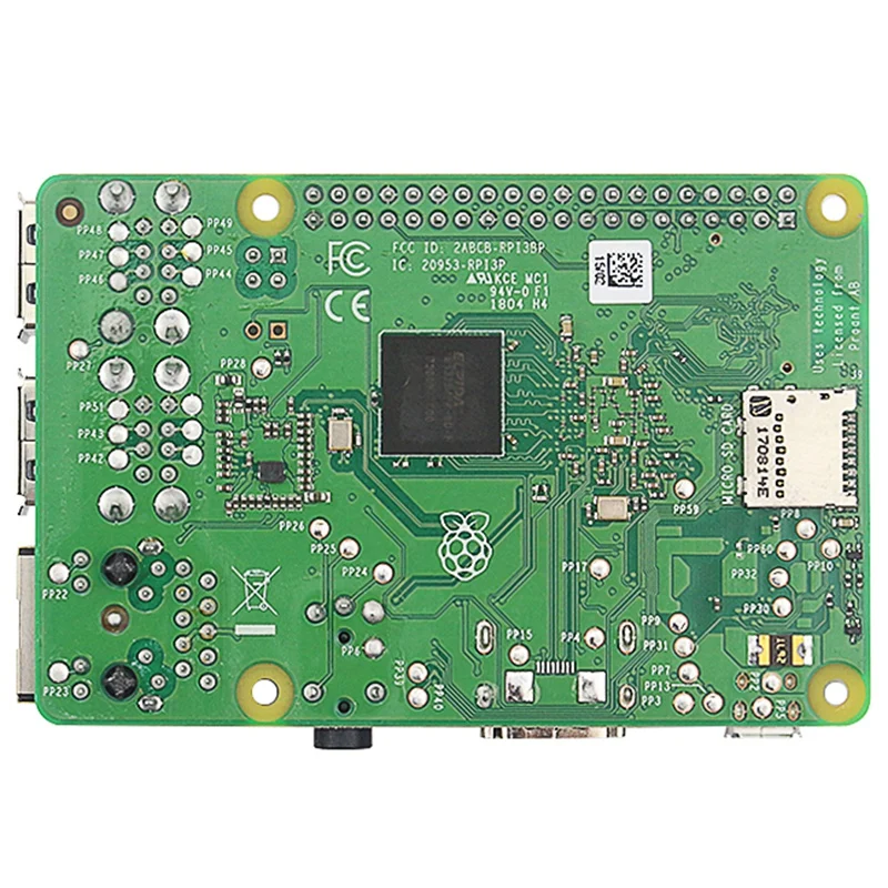 Штепсельная Вилка европейского стандарта Raspberry Pi 3 Model B Plus с Wi-Fi и Bluetooth + корпус Abs