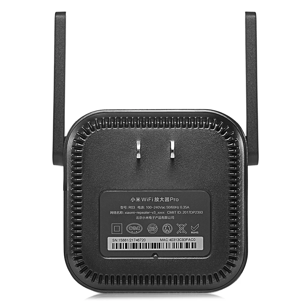 Оригинальный Xiaomi Pro 300 M WiFi усилитель Wifi ретранслятор Singal удлинитель с 2dBi антенной