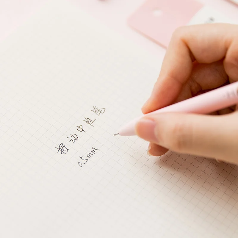 10PCS Press Neutral Pen 0.5mm Replaceable Core Student's Stationery with Signature Gel Pens Kawaii School Supplies | Канцтовары для