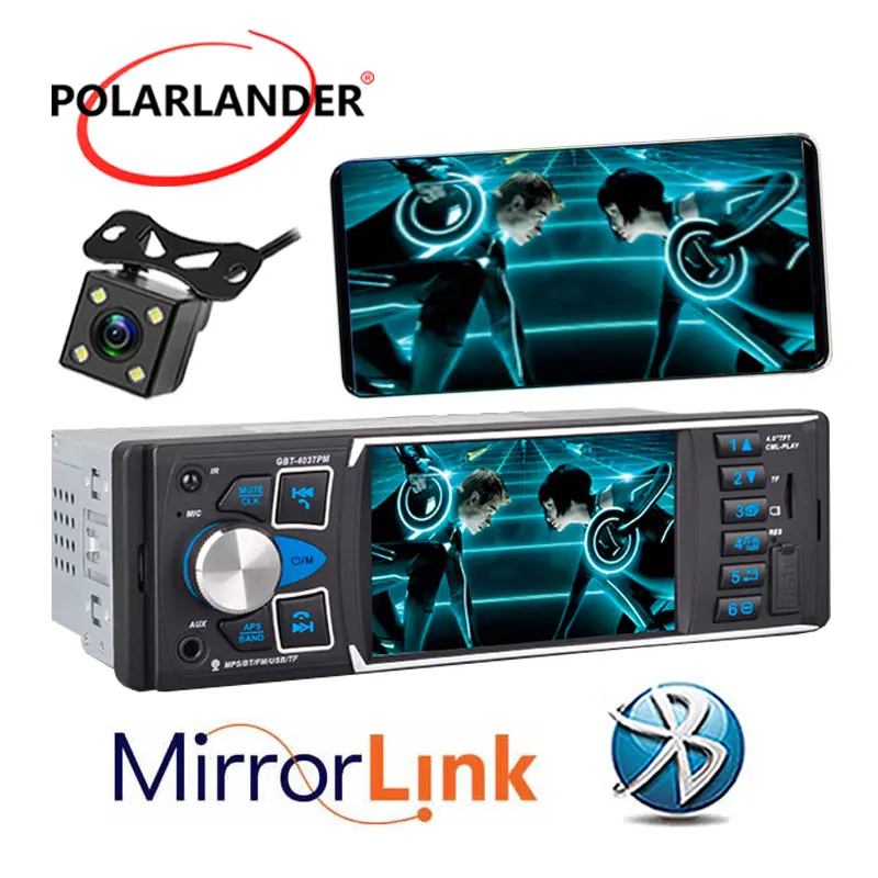 4 &quotЗеркало Ссылка автомобильное радио аудио Sterero Авто Аудио MP3 MP5 плеер USB AUX FM