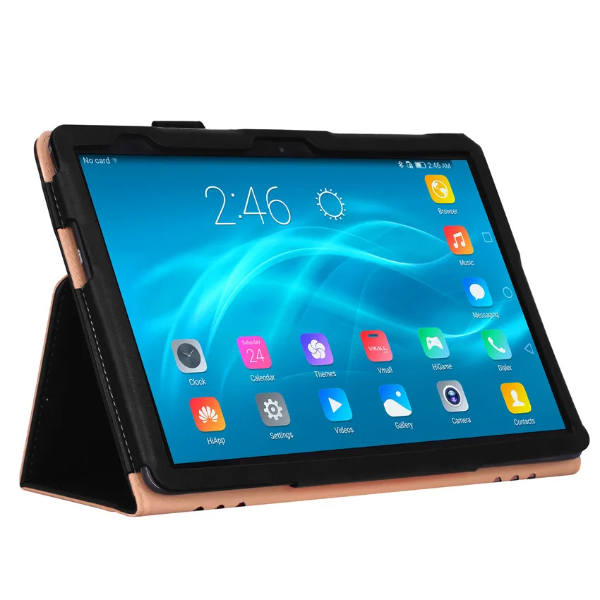 Чехол для Huawei MediaPad T5 10 AGS2 W09/L09/L03/W19 1 дюйма умный чехол планшета с ремешком на руку +