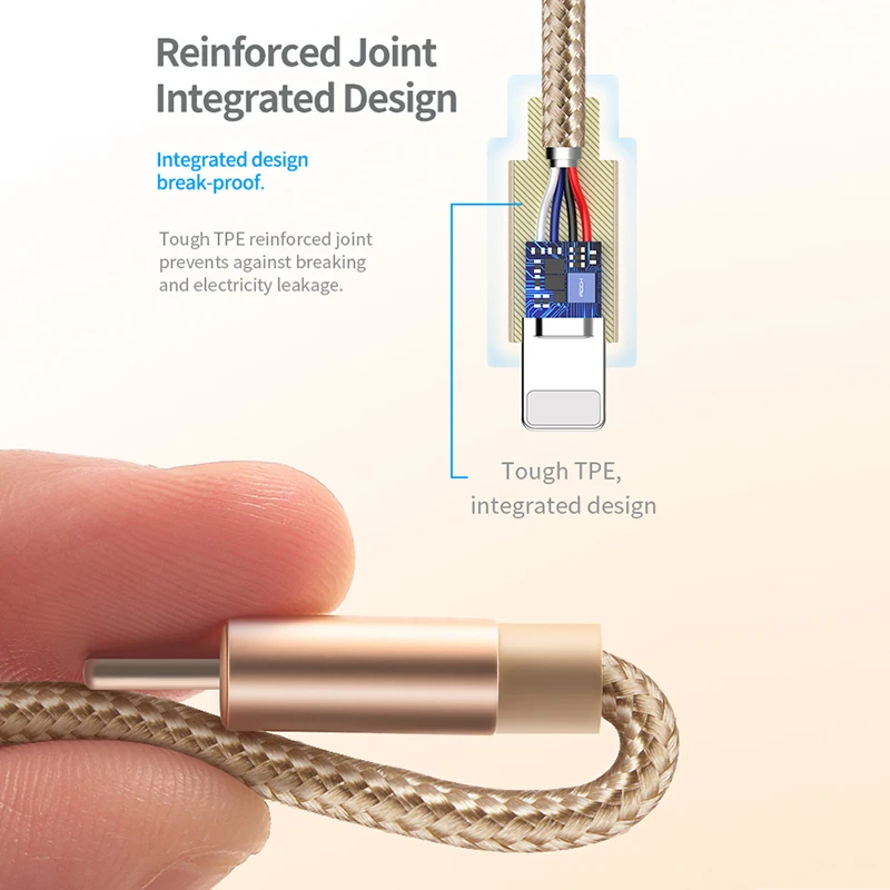 Rock USB кабель для Iphone 6 s/6/7 нейлоновая оплетка быстрой зарядки данных Sycn шнур кабеля