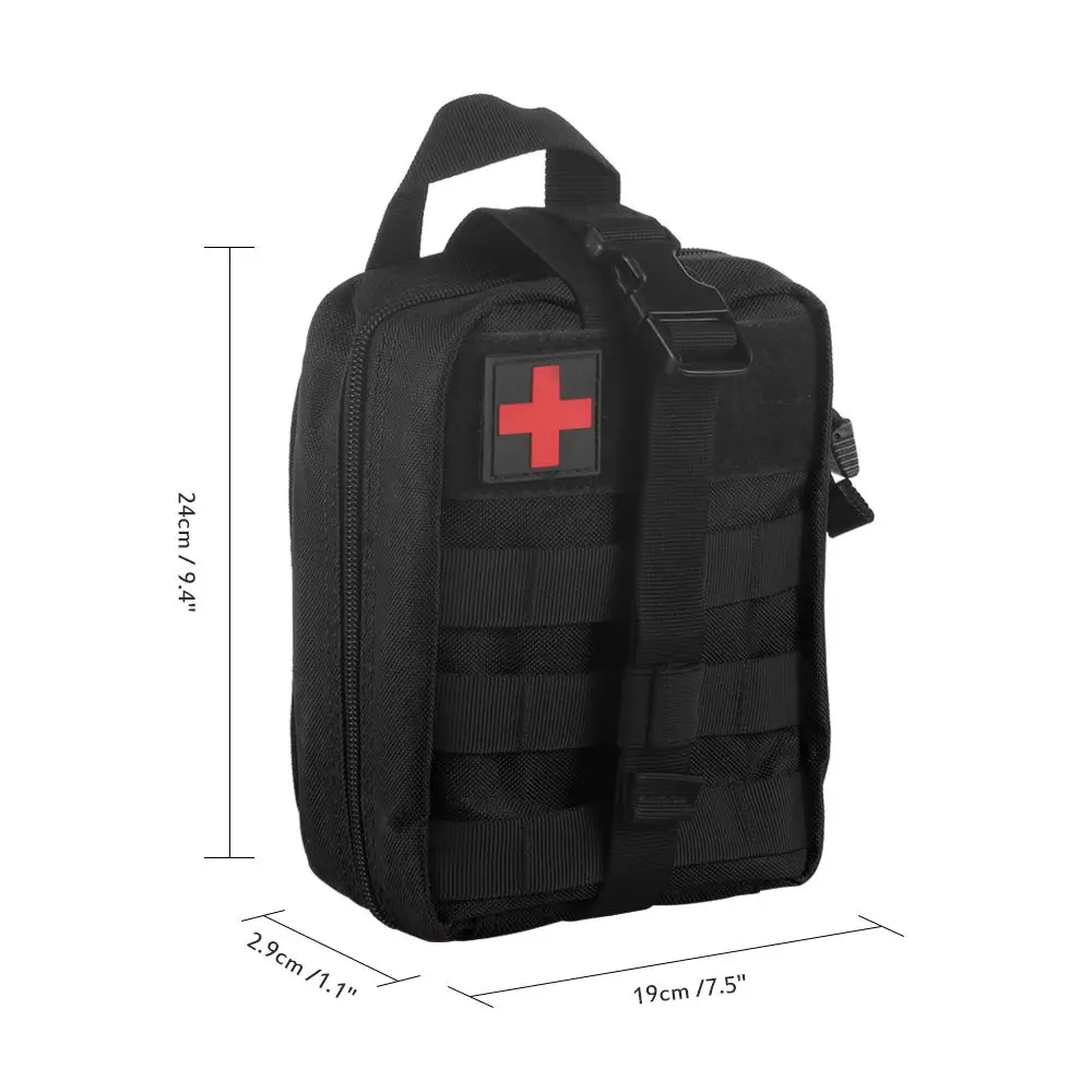 Тактическая медицинская сумка 600D нейлоновые Прочные Ремни MOLLE первой помощи для