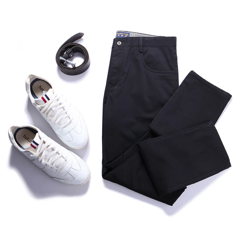 Pioneer Camp thick fleece mens winter pants brand clothing male smart casual |