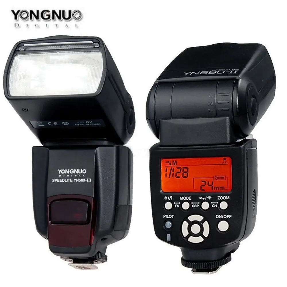 YONGNUO YN 560III YN560 III Беспроводная вспышка Speedlite + 560TX ЖК контроллер TX для Nikon D80 D90 D610 DSLR