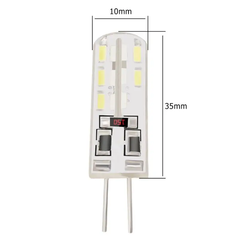 SMD3014 G4 светодиодный светильник 2 Вт DC 12 В белый 24 силиконовый кукурузный 110LM