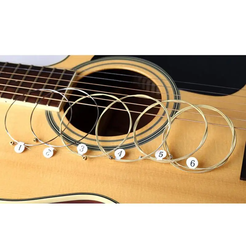 

New Universal Acoustic Guitar String For Brass Hexagonal Steel Core Strings for Musical Instruments Mental String For Guitar