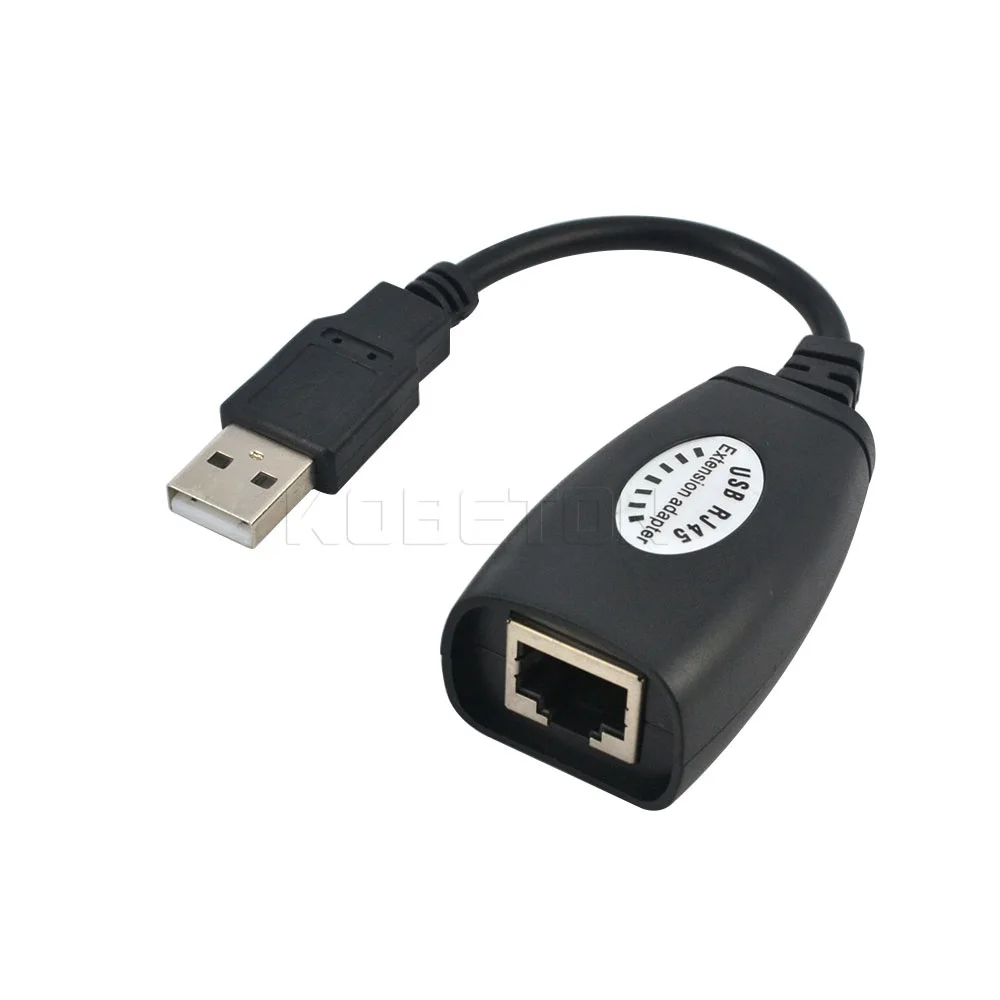 Удлинитель для кабеля Kebidu 2 шт. USB к RJ45 RJ 45 LAN удлинитель адаптер более Cat5 Cat6 патч