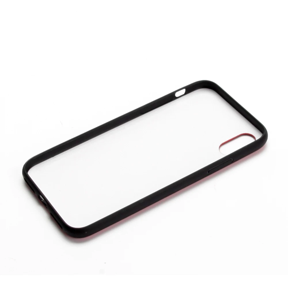 Vinsky Carbon Fiber TPU+PC Case with metallic edge for iPhone X XS XR MAX Soft Thin PC Back Anti-shock Classic |