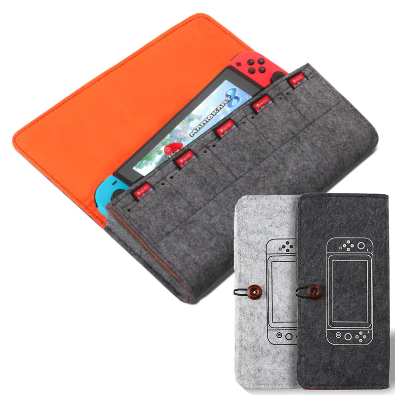 Чехол для Nintendo Switch замшевая переносная сумка аксессуар хранения чехол консоль 5
