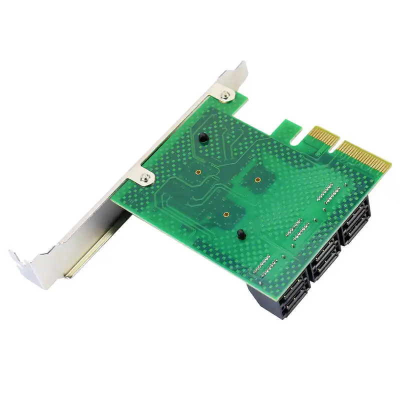 Pcie к Sata карта Pci-E адаптер Pci Express Sata3.0 расширения 4 порта Iii 6G для Ssd Hdd Ipfs Mining |