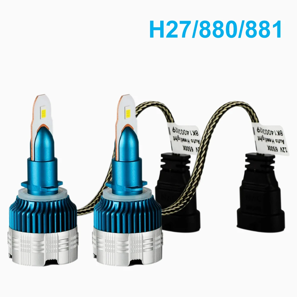 2 шт. 880 светодиодный лампы для фар H1 H3 H4 H7 H11 H13 9004 9005 9006 9007 9012 Mi2 CSP Y19 автомобильный