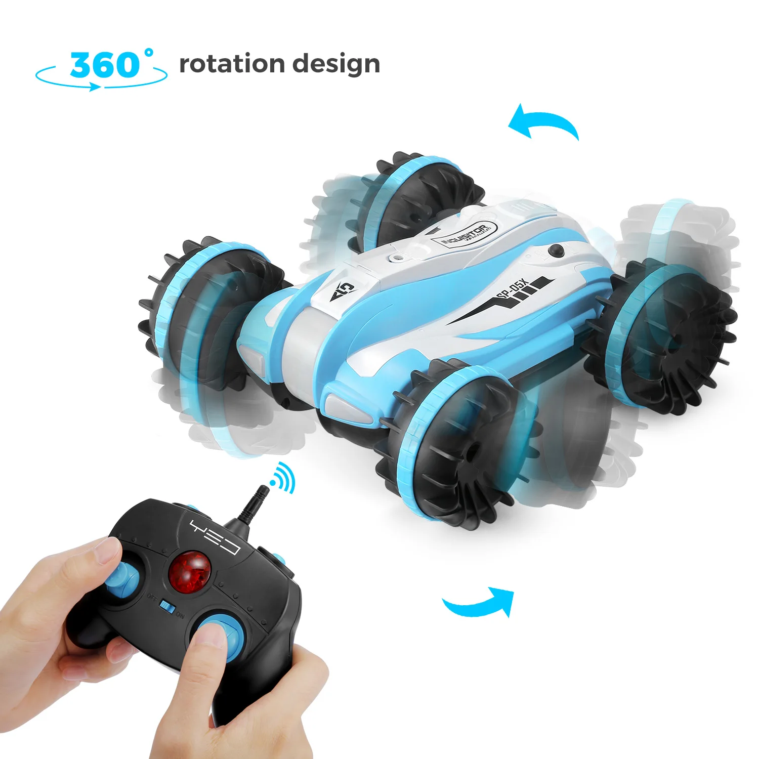 Новое поступление 2 4 GHz RC автомобиль 6 канальный 1:12 Масштаб амфибия вращение на 360