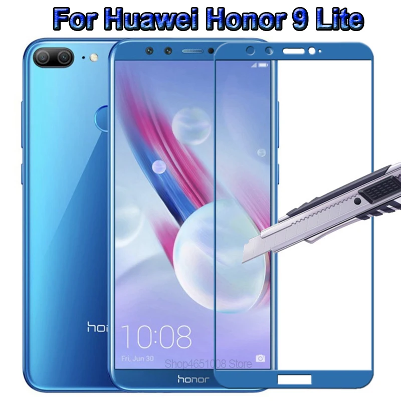 Для Huawei Honor 9 lite light защитное стекло на honer life полное покрытие защита экрана