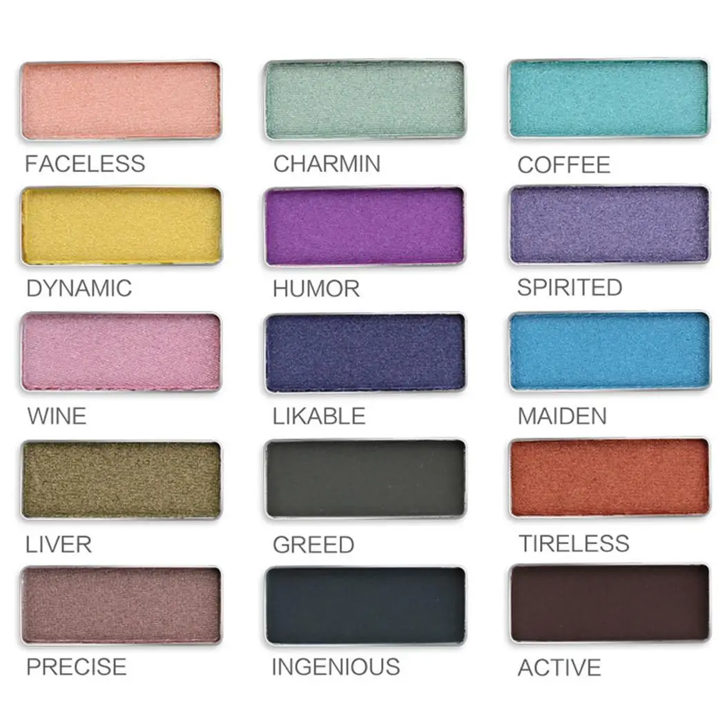 Waterproof Sparkle Glitter Shimmer Glow Pearly 113g Eyeshadow Revival Palette 3 Years 15 Colors 14.4g |