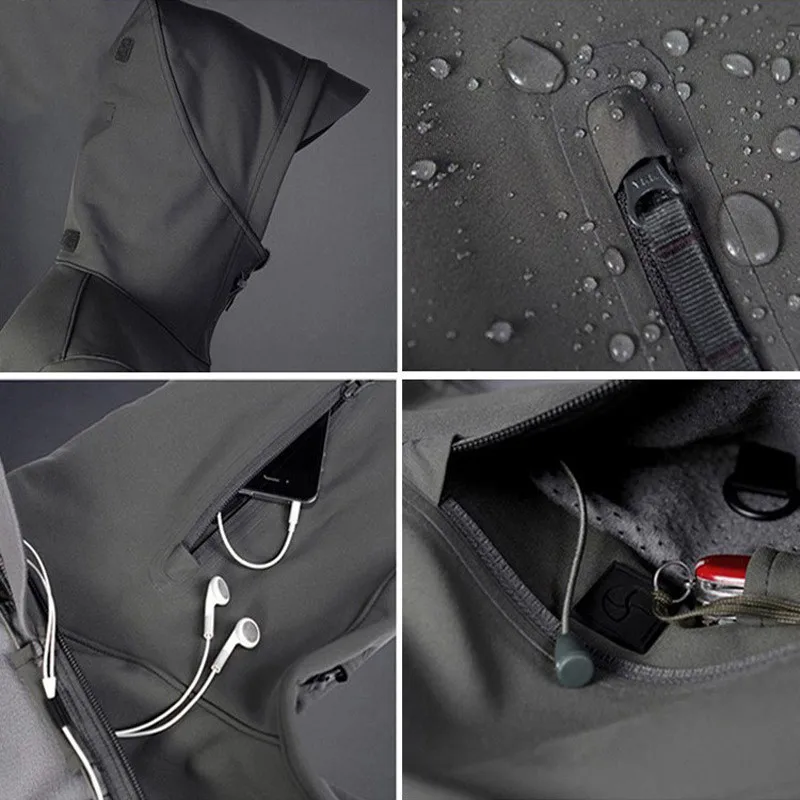 Зимняя мужская камуфляжная Военная тактическая куртка для активного отдыха езды