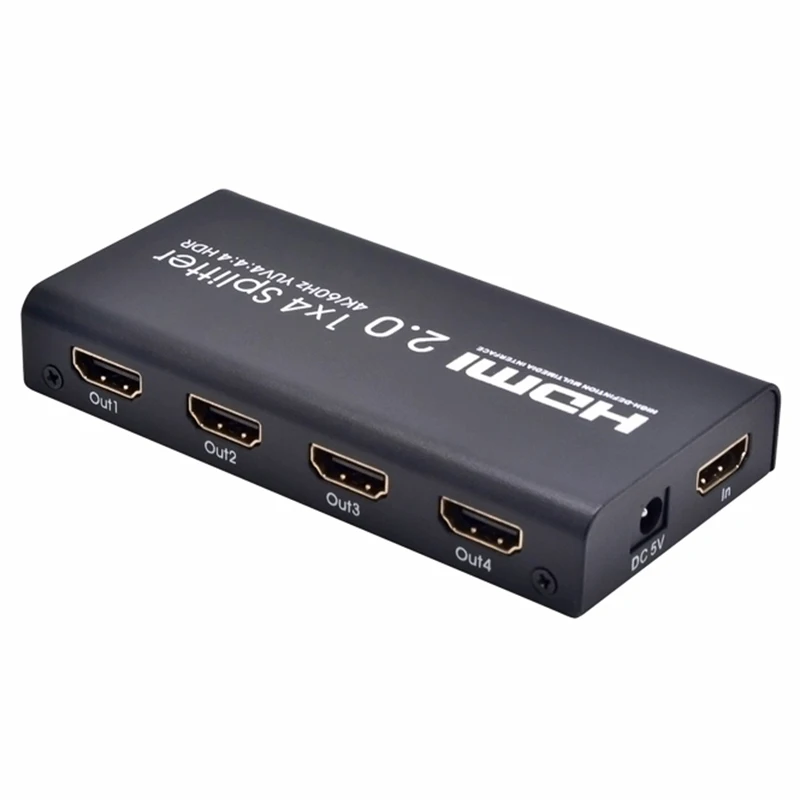 Лучшие предложения 4K Hdmi сплиттер 2 0 1X4 Hdcp 1 4 Hdr Hdmi2.0 для Dvd Ps3 Ps4 | Электроника