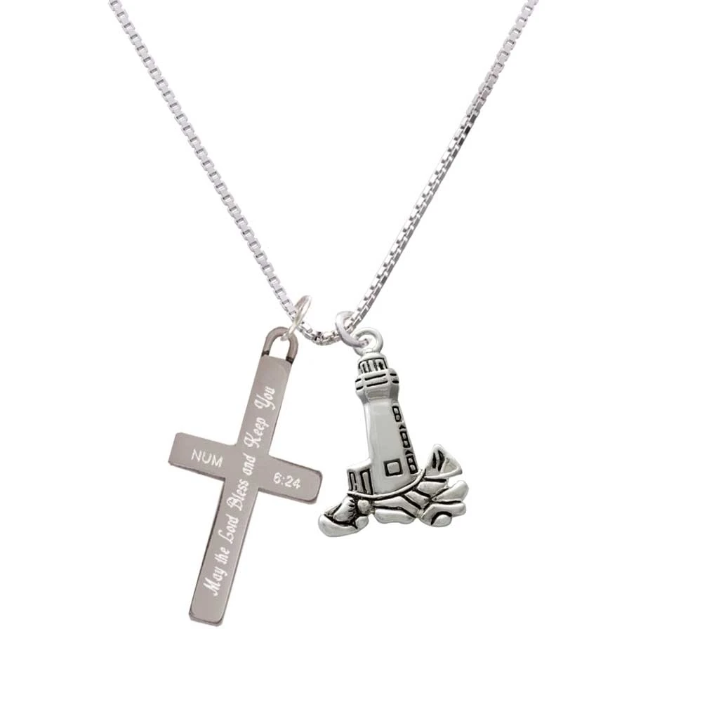 Древний маяк Благослови и держите вас крест ожерелье|Подвески| |