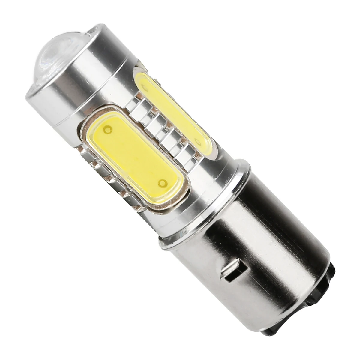 Универсальный 1 шт. белая мотоцикл H6 головной светильник DC12V 7 5 W BA20D 4 COB