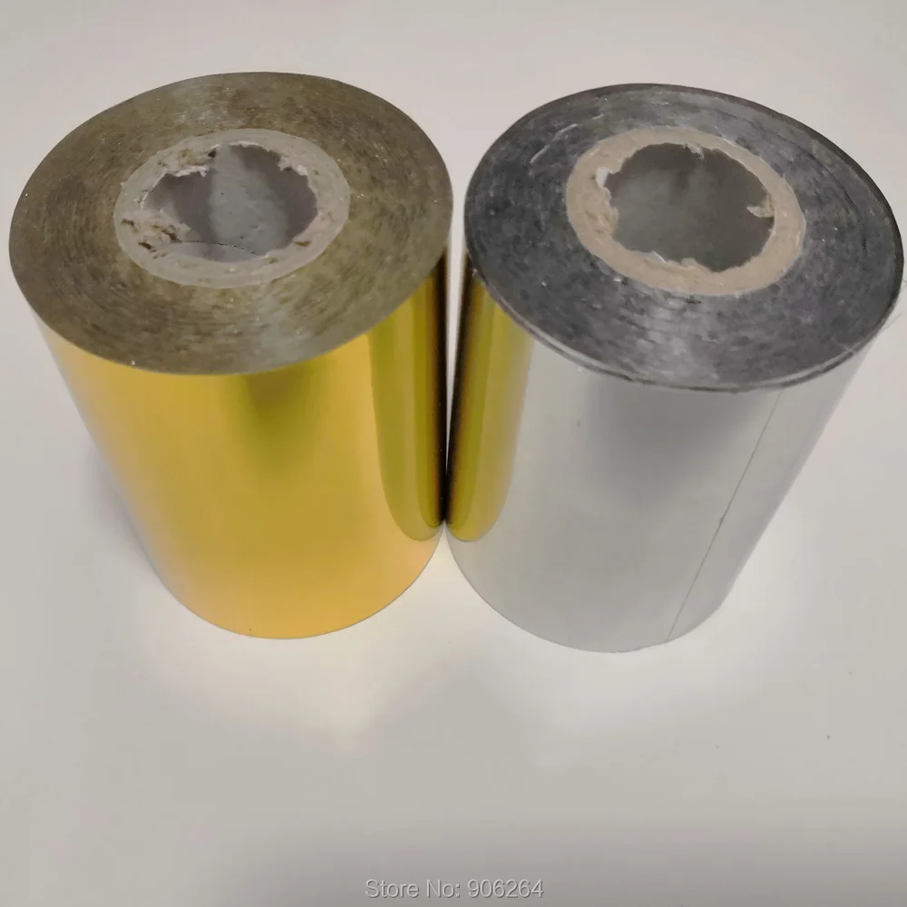 Бесплатная доставка 2 рулона (золото и серебро) Горячее тиснение фольгой