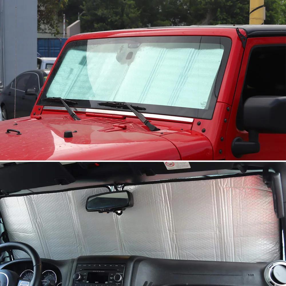 Солнцезащитный козырек от солнца солнцезащитный коврик для Jeep Wrangler 2007 2017