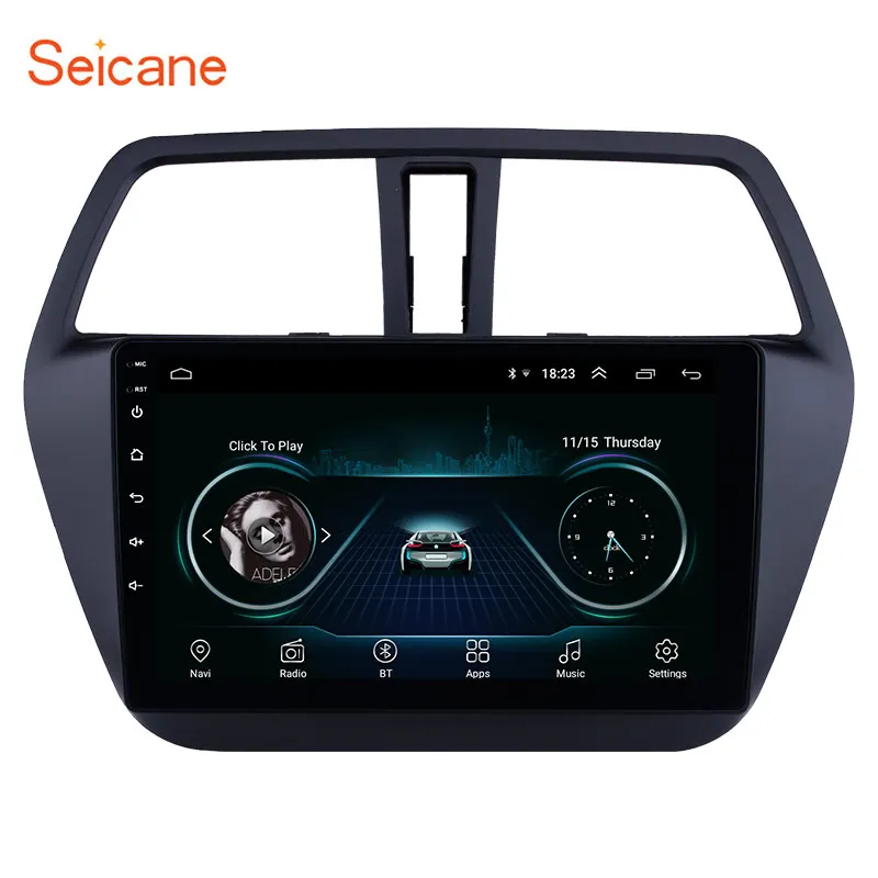 Автомагнитола Seicane GPS Android 9 1 дюймов сенсорный экран HD для Suzuki S Cross SX4 2014 2015 2016
