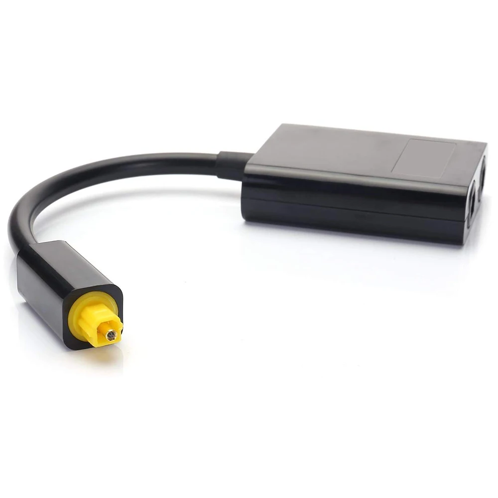Цифровой Toslink Волоконно оптический сплиттер 1 в 2 аудио адаптер для PS3 XBox360 TV с