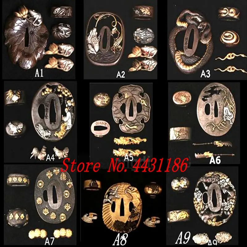 Горячая продажа 27 стиль латунный охранник TSUBA для японского самурайского меча