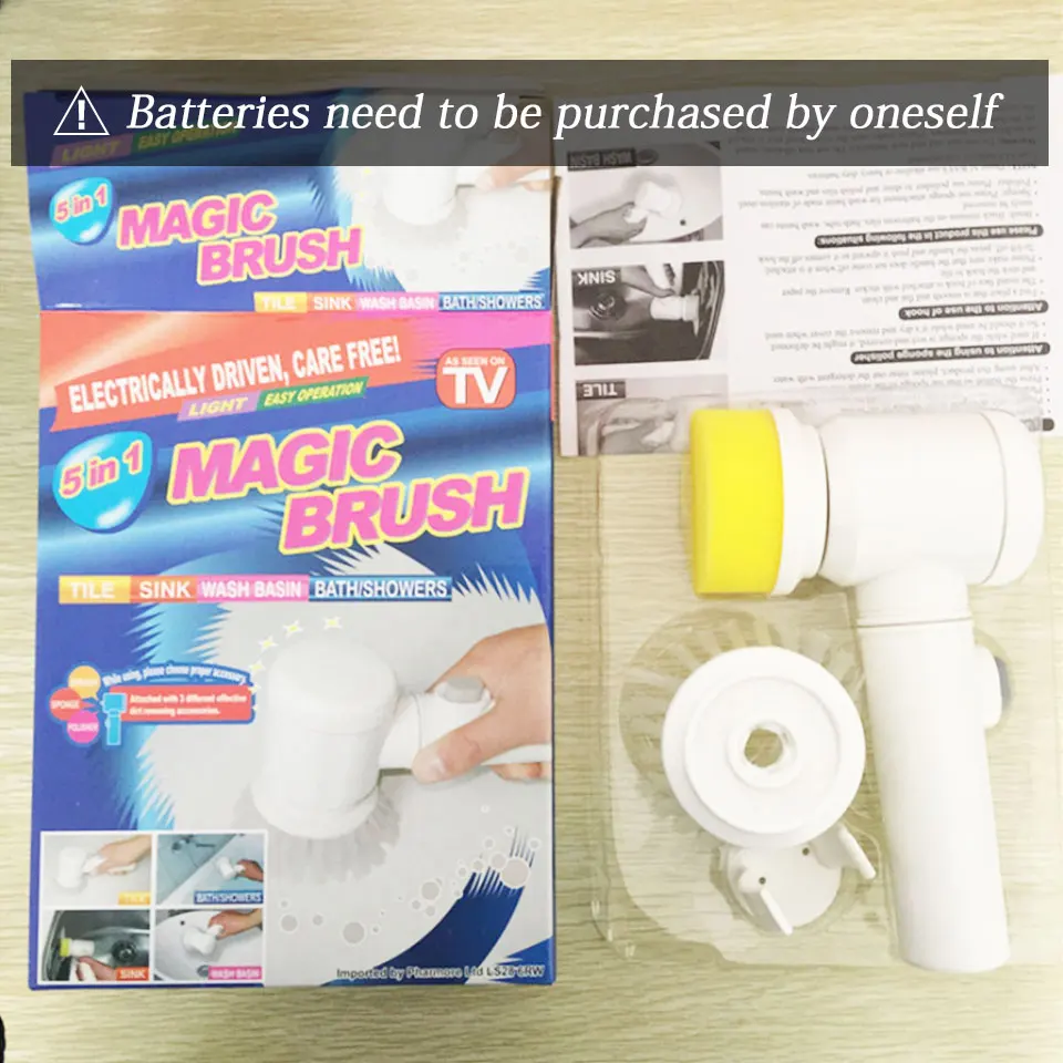 5 в 1 многофункциональная щетка для чистки ручная скруббера питания