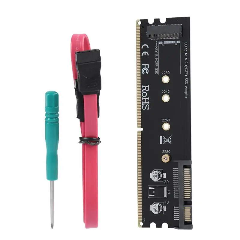 Высококачественный внешний адаптер DDR к M.2 SSD SATA NGFF B Key Riser Card | Компьютеры и офис