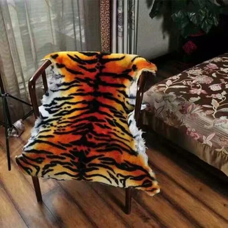 LDAJMW 2018 High-grade Imitation Tiger Blanket Wool Carpet Bedroom Living Room European Full Sheepskin Sofa Cushion Mat | Дом и сад