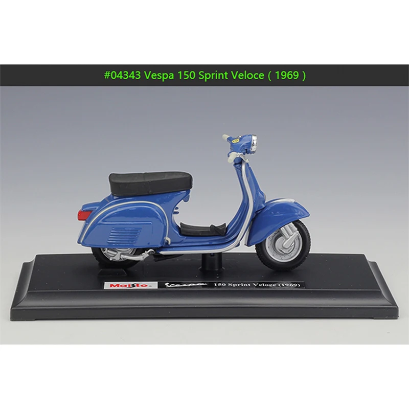 Гибкие вращающиеся колеса MAISTO 1:18 Vespa 150 Sprint модель из сплава игрушка для детей