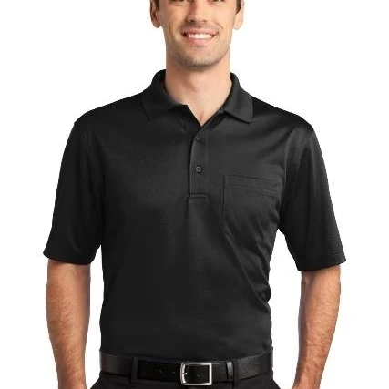 CornerStone CS412P Mens Select Snag-Proof Pocket Polo T-Shirt Black - 2XL |